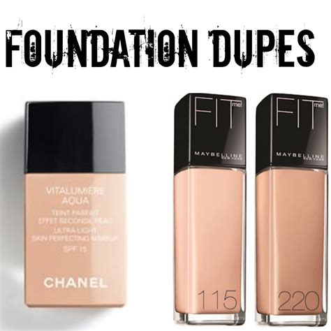 dupe for chanel vitalumiere aqua foundation|Best Chanel Foundation Options You Need to Try.